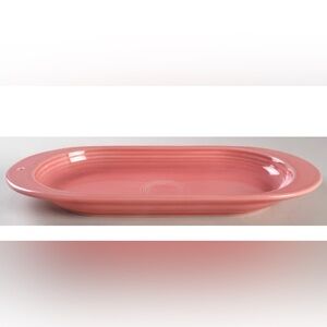 Fiesta + Nora Fleming collab peony pink bread tray platter *mini not included*